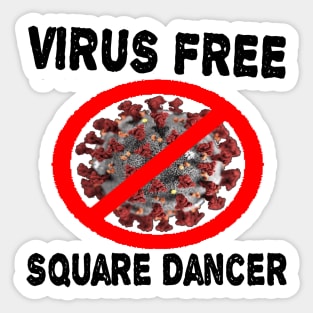 SQD Virus Free Sticker